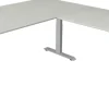 Kerkmann Move4 Elektrisch hoogteverstelbaar Zit-sta-bureau Lichtgrijs T-voet 2000 (B) x 2.200 (D) x 1290 (H) mm Hout, Metaal