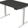 Kerkmann Move4 Elektrisch hoogteverstelbaar Zit-sta-bureau Antraciet T-voet 1200 (B) x 800 (D) x 1290 (H) mm Hout, Metaal