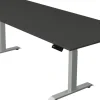 Kerkmann Move4 Elektrisch hoogteverstelbaar Zit-sta-bureau Antraciet T-voet 2500 (B) x 1.000 (D) x 1290 (H) mm Hout, Metaal