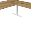 Kerkmann Move4 Elektrisch hoogteverstelbaar Zit-sta-bureau Eiken T-voet 2000 (B) x 2.200 (D) x 1290 (H) mm Hout, Metaal