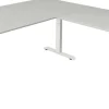 Kerkmann Move4 Elektrisch hoogteverstelbaar Zit-sta-bureau Lichtgrijs T-voet 2000 (B) x 2.200 (D) x 1290 (H) mm Hout, Metaal