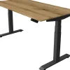 Kerkmann Move4 Elektrisch hoogteverstelbaar Zit-sta-bureau Eiken T-voet 1600 (B) x 800 (D) x 1290 (H) mm Hout, Metaal