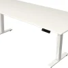 Kerkmann Move4 Elektrisch hoogteverstelbaar Zit-sta-bureau Wit T-voet 2250 (B) x 1.000 (D) x 1290 (H) mm Hout, Metaal