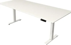 Kerkmann Move4 Elektrisch hoogteverstelbaar Zit-sta-bureau Wit T-voet 2250 (B) x 1.000 (D) x 1290 (H) mm Hout, Metaal