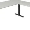 Kerkmann Move4 Elektrisch hoogteverstelbaar Zit-sta-bureau Lichtgrijs T-voet 1800 (B) x 1.800 (D) x 1290 (H) mm Hout, Metaal