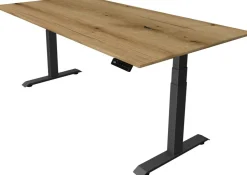 Kerkmann Move4 Elektrisch hoogteverstelbaar Zit-sta-bureau Eiken T-voet 2000(B) x 1000 (D) x 1290 (H) mm Hout, Metaal