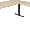 Kerkmann Move4 Elektrisch hoogteverstelbaar Zit-sta-bureau Esdoorn T-voet 1800 (B) x 1.800 (D) x 1290 (H) mm Hout, Metaal