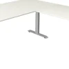 Kerkmann Move4 Elektrisch hoogteverstelbaar Zit-sta-bureau Wit T-voet 2000 (B) x 2.200 (D) x 1290 (H) mm Hout, Metaal