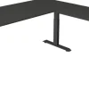 Kerkmann Move4 Elektrisch hoogteverstelbaar Zit-sta-bureau Antraciet T-voet 1800 (B) x 1.800 (D) x 1290 (H) mm Hout, Metaal