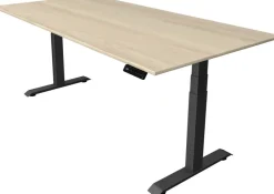 Kerkmann Move4 Elektrisch hoogteverstelbaar Zit-sta-bureau Esdoorn T-voet 2000 (B) x 1.000 (D) x 1290 (H) mm Hout, Metaal