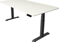 Kerkmann Move4 Elektrisch hoogteverstelbaar Zit-sta-bureau Wit T-voet 2000 (B) x 1.000 (D) x 1290 (H) mm Hout, Metaal