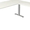 Kerkmann Move4 Elektrisch hoogteverstelbaar Zit-sta-bureau Wit T-voet 1800 (B) x 1.800 (D) x 1290 (H) mm Hout, Metaal