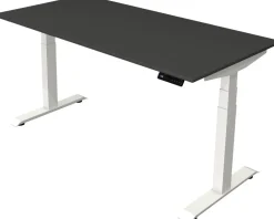 Kerkmann Move4 Elektrisch hoogteverstelbaar Zit-sta-bureau Antraciet T-voet 1600 (B) x 800 (D) x 1290 (H) mm Hout, Metaal