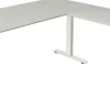 Kerkmann Move4 Elektrisch hoogteverstelbaar Zit-sta-bureau Lichtgrijs T-voet 1800 (B) x 1.800 (D) x 1290 (H) mm Hout, Metaal
