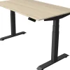 Kerkmann Move4 Elektrisch hoogteverstelbaar Zit-sta-bureau Esdoorn T-voet 1400 (B) x 800 (D) x 1290 (H) mm Hout, Metaal