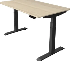 Kerkmann Move4 Elektrisch hoogteverstelbaar Zit-sta-bureau Esdoorn T-voet 1400 (B) x 800 (D) x 1290 (H) mm Hout, Metaal