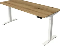 Kerkmann Move4 Elektrisch hoogteverstelbaar Zit-sta-bureau Eiken T-voet 1800 (B) x 800 (D) x 1290 (H) mm Hout, Metaal
