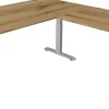 Kerkmann Move4 Elektrisch hoogteverstelbaar Zit-sta-bureau Eiken T-voet 2000 (B) x 2.200 (D) x 1290 (H) mm Hout, Metaal