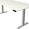 Kerkmann Move4 Elektrisch hoogteverstelbaar Zit-sta-bureau Wit T-voet 2000 (B) x 1.000 (D) x 1290 (H) mm Hout, Metaal