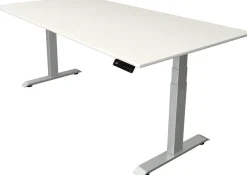 Kerkmann Move4 Elektrisch hoogteverstelbaar Zit-sta-bureau Wit T-voet 2000 (B) x 1.000 (D) x 1290 (H) mm Hout, Metaal