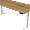 Kerkmann Move4 Elektrisch hoogteverstelbaar Zit-sta-bureau Eiken T-voet 2000 (B) x 1.000 (D) x 1290 (H) mm Hout, Metaal