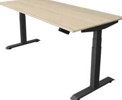 Kerkmann Move4 Elektrisch hoogteverstelbaar Zit-sta-bureau Esdoorn T-voet 1800 (B) x 800 (D) x 1290 (H) mm Hout, Metaal