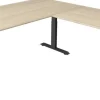 Kerkmann Move4 Elektrisch hoogteverstelbaar Zit-sta-bureau Esdoorn T-voet 2000 (B) x 2.200 (D) x 1290 (H) mm Hout, Metaal