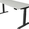 Kerkmann Move4 Elektrisch hoogteverstelbaar Zit-sta-bureau Lichtgrijs T-voet 1800 (B) x 800 (D) x 1290 (H) mm Hout, Metaal
