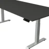 Kerkmann Move4 Elektrisch hoogteverstelbaar Zit-sta-bureau Antraciet T-voet 2250 (B) x 1.000 (D) x 1290 (H) mm Hout, Metaal