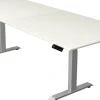 Kerkmann Move4 Elektrisch hoogteverstelbaar Zit-sta-bureau Wit T-voet 2500 (B) x 1.000 (D) x 1290 (H) mm Hout, Metaal