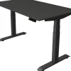Kerkmann Move4 Elektrisch hoogteverstelbaar Zit-sta-bureau Antraciet T-voet 1400 (B) x 800 (D) x 1290 (H) mm Hout, Metaal