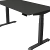 Kerkmann Move4 Elektrisch hoogteverstelbaar Zit-sta-bureau Antraciet T-voet 1600 (B) x 800 (D) x 1290 (H) mm Hout, Metaal