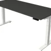 Kerkmann Move4 Elektrisch hoogteverstelbaar Zit-sta-bureau Antraciet T-voet 1800 (B) x 800 (D) x 1290 (H) mm Hout, Metaal