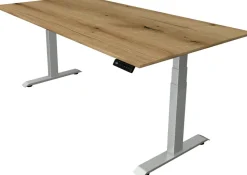 Kerkmann Move4 Elektrisch hoogteverstelbaar Zit-sta-bureau Eiken T-voet 2000 (B) x 1.000 (D) x 1290 (H) mm Hout, Metaal