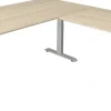 Kerkmann Move4 Elektrisch hoogteverstelbaar Zit-sta-bureau Esdoorn T-voet 2000 (B) x 2.200 (D) x 1290 (H) mm Hout, Metaal