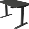 Kerkmann Move4 Elektrisch hoogteverstelbaar Zit-sta-bureau Antraciet T-voet 1200 (B) x 800 (D) x 1290 (H) mm Hout, Metaal