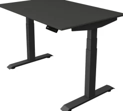 Kerkmann Move4 Elektrisch hoogteverstelbaar Zit-sta-bureau Antraciet T-voet 1200 (B) x 800 (D) x 1290 (H) mm Hout, Metaal