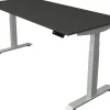 Kerkmann Move4 Elektrisch hoogteverstelbaar Zit-sta-bureau Antraciet T-voet 1800 (B) x 800 (D) x 1290 (H) mm Hout, Metaal