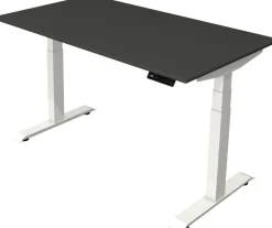 Kerkmann Move4 Elektrisch hoogteverstelbaar Zit-sta-bureau Antraciet T-voet 1400 (B) x 800 (D) x 1290 (H) mm Hout, Metaal