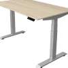 Kerkmann Move4 Elektrisch hoogteverstelbaar Zit-sta-bureau Esdoorn T-voet 1400 (B) x 800 (D) x 1290 (H) mm Hout, Metaal