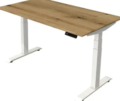 Kerkmann Move4 Elektrisch hoogteverstelbaar Zit-sta-bureau Eiken T-voet 1400 (B) x 800 (D) x 1290 (H) mm Hout, Metaal