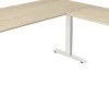 Kerkmann Move4 Elektrisch hoogteverstelbaar Zit-sta-bureau Esdoorn T-voet 1800 (B) x 1.800 (D) x 1290 (H) mm Hout, Metaal