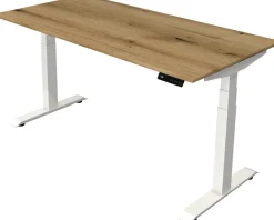Kerkmann Move4 Elektrisch hoogteverstelbaar Zit-sta-bureau Eiken T-voet 1600 (B) x 800 (D) x 1290 (H) mm Hout, Metaal