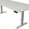 Kerkmann Move4 Elektrisch hoogteverstelbaar Zit-sta-bureau Lichtgrijs T-voet 2250 (B) x 1.000 (D) x 1290 (H) mm Hout, Metaal