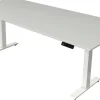 Kerkmann Move4 Elektrisch hoogteverstelbaar Zit-sta-bureau Lichtgrijs T-voet 2250 (B) x 1.000 (D) x 1290 (H) mm Hout, Metaal