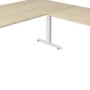 Kerkmann Move4 Elektrisch hoogteverstelbaar Zit-sta-bureau Esdoorn T-voet 2000 (B) x 2.200 (D) x 1290 (H) mm Hout, Metaal