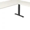 Kerkmann Move4 Elektrisch hoogteverstelbaar Zit-sta-bureau Wit T-voet 1800 (B) x 1.800 (D) x 1290 (H) mm Hout, Metaal