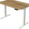 Kerkmann Move4 Elektrisch hoogteverstelbaar Zit-sta-bureau Eiken T-voet 1200 (B) x 800 (D) x 1290 (H) mm Hout, Metaal