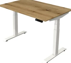 Kerkmann Move4 Elektrisch hoogteverstelbaar Zit-sta-bureau Eiken T-voet 1200 (B) x 800 (D) x 1290 (H) mm Hout, Metaal