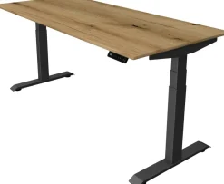 Kerkmann Move4 Elektrisch hoogteverstelbaar Zit-sta-bureau Eiken T-voet 1800 (B) x 800 (D) x 1290 (H) mm Hout, Metaal